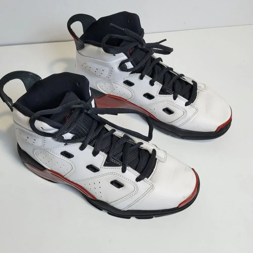 Nike Air Jordan Size 6.5Y Youth White Gym Red Black Model 428818-100 NO BOX